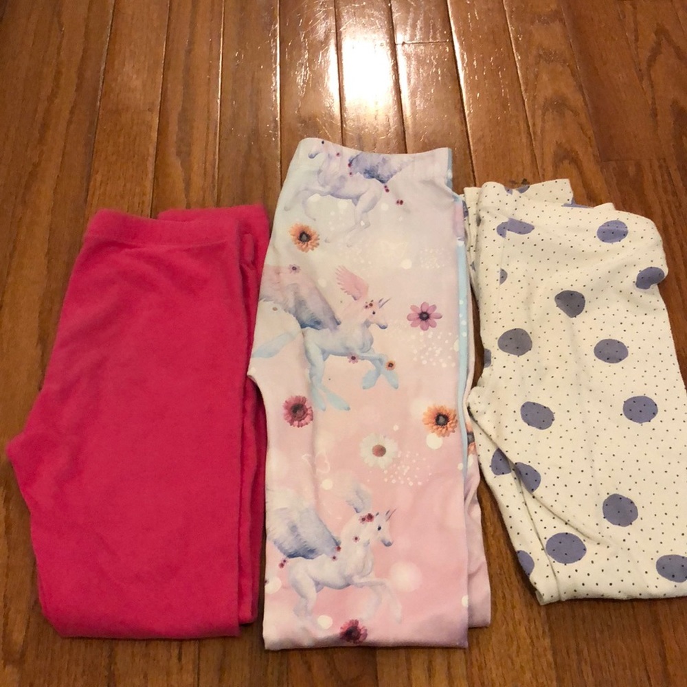 3 pairs girls leggings
